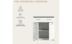 Unterschrank SCHLOONSEE, Breite 74cm, 2 Tür, 1 Schubkasten, 2 Fächer, MDF-Front in verschiedenen Farben erhältlich, Badmöbel, Badschrank, Kommode, Bad Schloonsee