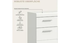 Unterschrank SCHLOONSEE, Breite 74cm, 2 Tür, 1 Schubkasten, 2 Fächer, MDF-Front in verschiedenen Farben erhältlich, Badmöbel, Badschrank, Kommode, Bad Schloonsee