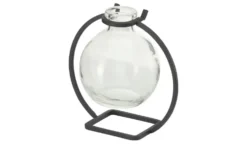 Vase mit Metallständer