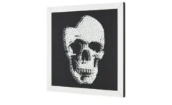 Wandspiegel mit Totenkopf Xino