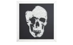 Wandspiegel mit Totenkopf Xino