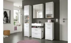 Waschbeckenunterschrank SCHLOONSEE, Breite 60cm, 2 Schubkästen, mit Siphonausschnitt, MDF-Front, in verschiedenen Farben erhältlich, Badmöbel, Badschrank, Kommode, Bad Schloonsee