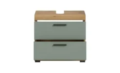 Waschbeckenunterschrank SCHLOONSEE, Breite 60cm, 2 Schubkästen, mit Siphonausschnitt, MDF-Front, in verschiedenen Farben erhältlich, Badmöbel, Badschrank, Kommode, Bad Schloonsee