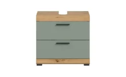 Waschbeckenunterschrank SCHLOONSEE, Breite 60cm, 2 Schubkästen, mit Siphonausschnitt, MDF-Front, in verschiedenen Farben erhältlich, Badmöbel, Badschrank, Kommode, Bad Schloonsee