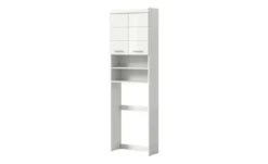 Waschmaschinenumbauschrank SCHLOONSEE, Breite 63cm, für Waschmaschine & Trockner, 2 Türen, MDF-Front, in verschiedenen Farben, Überbauschrank, Umbauschrank, Badschrank Schloonsee