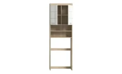 Waschmaschinenumbauschrank SCHLOONSEE, Breite 63cm, für Waschmaschine & Trockner, 2 Türen, MDF-Front, in verschiedenen Farben, Überbauschrank, Umbauschrank, Badschrank Schloonsee