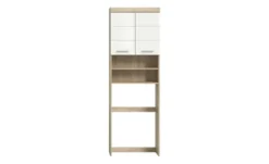 Waschmaschinenumbauschrank SCHLOONSEE, Breite 63cm, für Waschmaschine & Trockner, 2 Türen, MDF-Front, in verschiedenen Farben, Überbauschrank, Umbauschrank, Badschrank Schloonsee