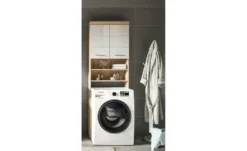 Waschmaschinenumbauschrank SCHLOONSEE, Breite 63cm, für Waschmaschine & Trockner, 2 Türen, MDF-Front, in verschiedenen Farben, Überbauschrank, Umbauschrank, Badschrank Schloonsee