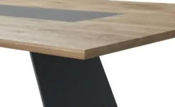 Wohnwert Massivholz-Esstisch mit Keramik Ardesia