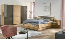 Wohnwert Schwebetürenschrank teilmassiv Alessandria