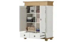 Wäscheschrank Massivholz, 2-türig Fehmarn