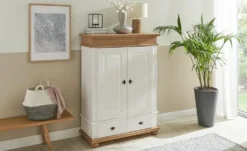 Wäscheschrank Massivholz, 2-türig Fehmarn