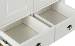 Wäscheschrank Massivholz, 2-türig Fehmarn