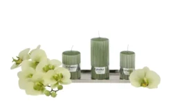 Zylinderkerze Powder Rillen
